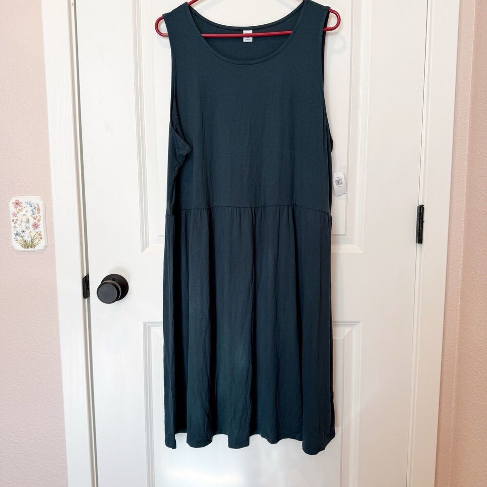 Old Navy Womens Tiered Midi Dress Size XXL Stretch Casual Everyday Summer Staple
